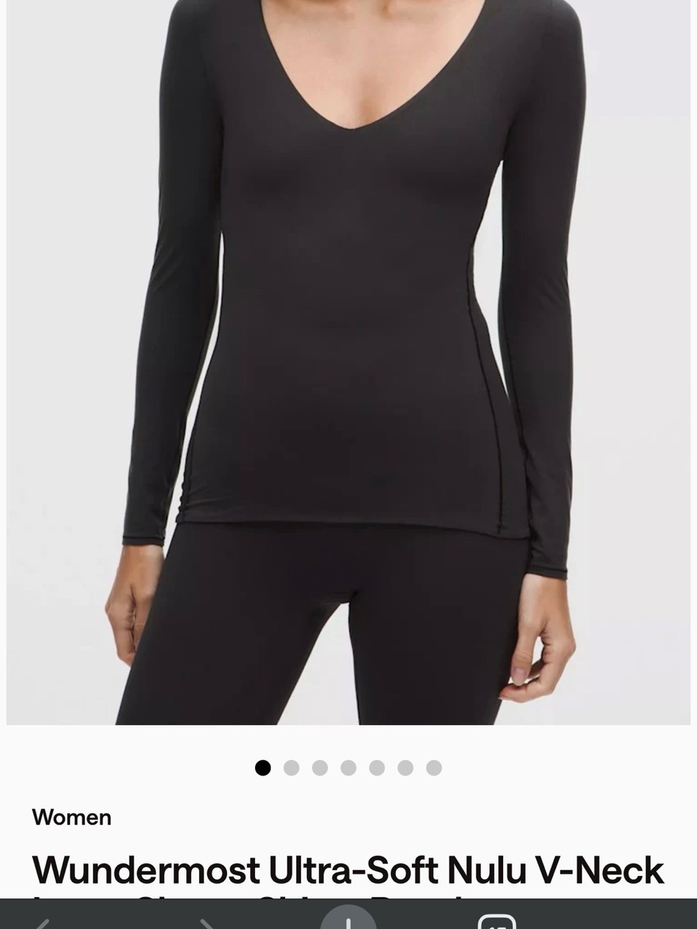 lululemon athletica Wundermost Ultra-Soft Nulu V-Neck Long Sleeve Top - Black